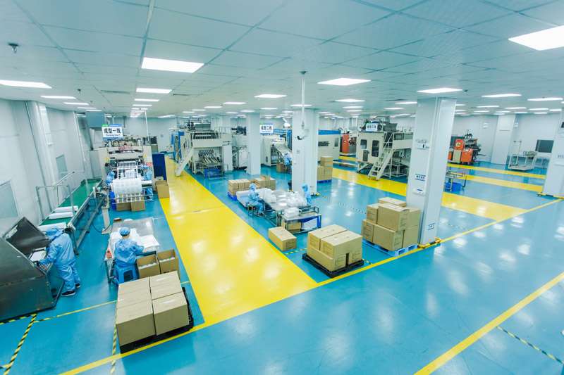 Raytek dust-free production floor in Dongguan